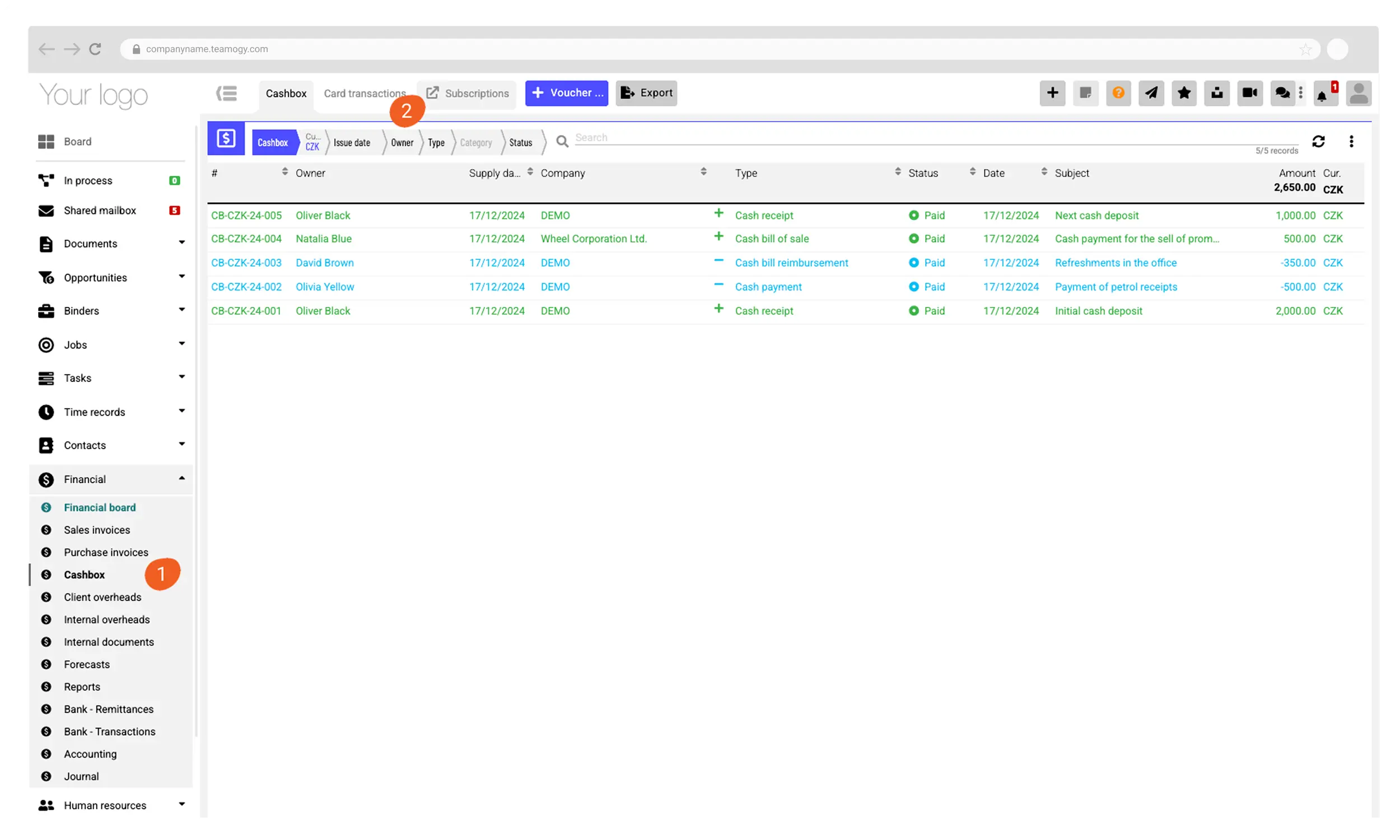 Subscription Cashbox Subscription Cashbox